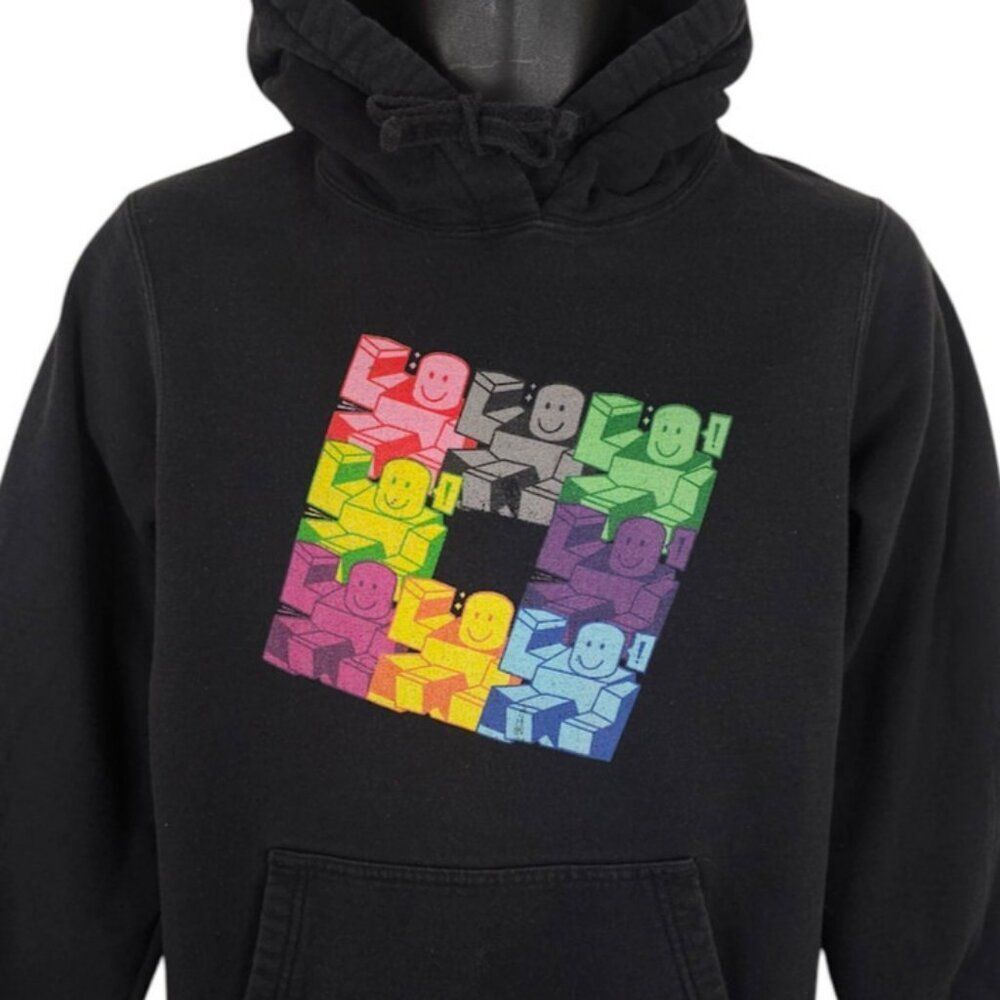 Roblox Sweatshirt Hoodie Mens Size Small Black Game Platform Universe